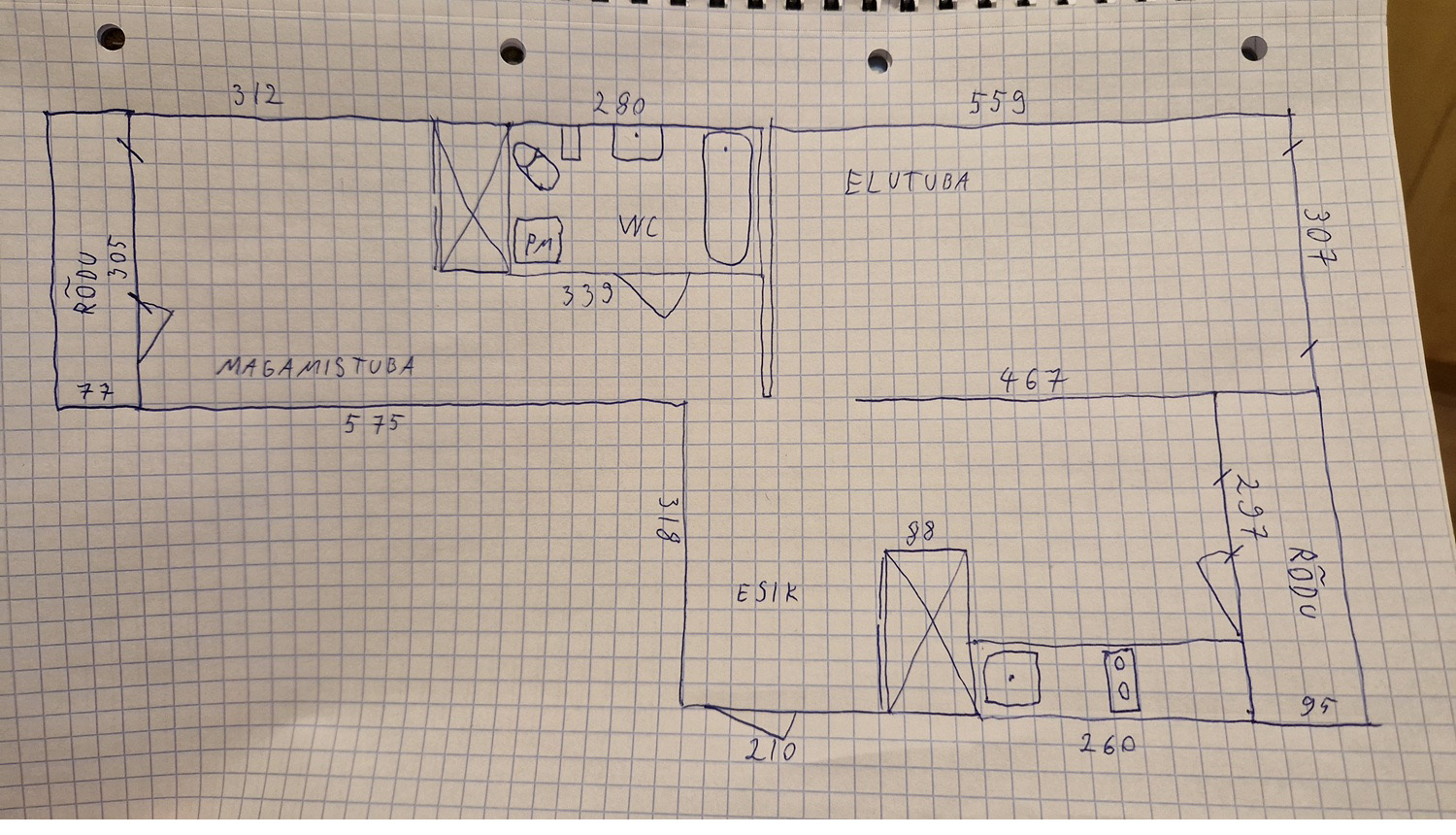 Hand drawn sketch